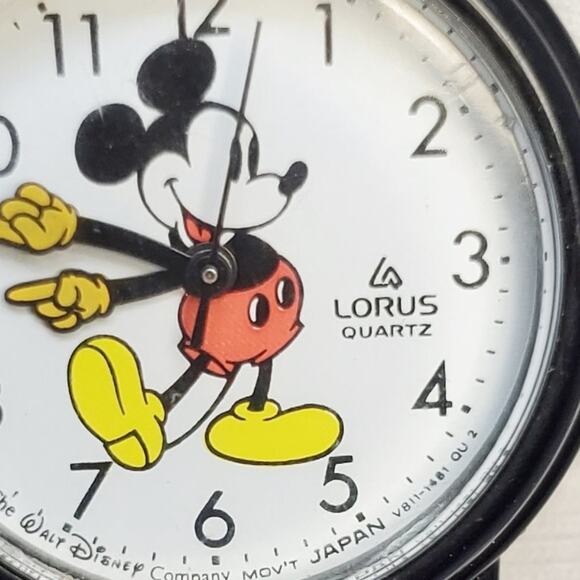 Vintage Disney X Lorus Mickey Mouse Black Plastic Watch main image 4